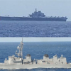Chiến hạm Nhật Bản áp sát tàu sân bay Trung Quốc