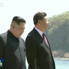 Kim Jong-un và Tập Cận Bình đi dạo trên bên bờ biển Trung Quốc