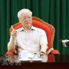 Tổng Bí thư, Chủ tịch nước Nguyễn Phú Trọng chủ trì họp lãnh đạo