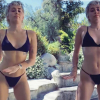 Miley Cyrus mặc bikini nhảy trong vườn