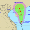 Áp thấp nhiệt đới hướng tới Trung Quốc