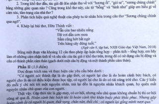 Tác phẩm 'Sang thu' của Hữu Thỉnh vào đề Văn lớp 10 công lập Hà Nội