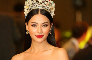 Hoa hậu Phương Khánh đội vương miện 3,5 tỉ đồng làm giám khảo 'Miss Earth Singapore'