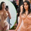 Kim Kardashian khoe vòng eo nhỏ không tưởng
