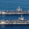 Hai tàu sân bay Mỹ diễn tập tại Biển Đông