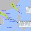 Hai áp thấp nhiệt đới cùng hoạt động trên biển