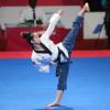 Cô gái vàng của taekwondo Việt Nam gặp sự cố ngày ra quân Asiad