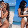 Kim Kardashian khoe đường cong bên con gái thứ ba