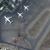 Ảnh vệ tinh cho thấy khung cảnh hỗn loạn ở sân bay Kabul
