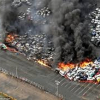Hơn 100 ôtô bốc cháy vì bão mạnh nhất trong 25 năm ở Nhật