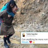 Ảnh cựu thủ tướng Bhutan cõng vợ qua đường lầy lội gây xôn xao