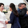 Đệ nhất phu nhân Triều Tiên gây chú ý trong lễ đón tiếp Tổng thống Hàn Quốc