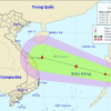 Áp thấp nhiệt đới hướng vào Biển Đông, khả năng mạnh thành bão