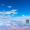Hồ muối Trà Ca - chiếc gương khổng lồ của bầu trời