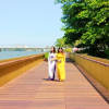 Đường đi bộ lót sàn gỗ lim 64 tỷ trên sông Hương
