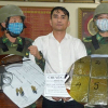 Thanh niên Hà Tĩnh mang súng vận chuyển 6 bánh heroin bằng xe máy