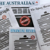 Báo Australia đồng loạt bôi đen trang nhất