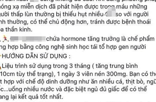 Lạm dụng thuốc tăng trưởng chiều cao 