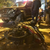 Hình ảnh từ camera an ninh ghi lại vụ xe Lexus gây tai nạn liên hoàn ở Hà Nội