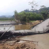 Yên Bái: Sập toàn bộ cây cầu khi đang thi công đổ bê tông