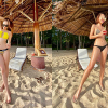 Kỳ Duyên - Minh Triệu đọ dáng với bikini