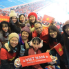 Niềm vui và nước mắt của cổ động viên Việt tại sân vận động Thường Châu