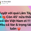 Người hâm mộ trải qua nhiều cung bậc cảm xúc vì VAR