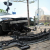 Ôtô Audi nát đầu sau tai nạn ở Phú Mỹ Hưng