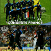 Thương binh Pháp ăn mừng cùng các cầu thủ sau chung kết World Cup