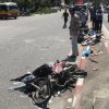 Xe khách tông hàng loạt xe máy, hai người chết