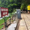 Hà Nội dựng hàng rào cảnh báo sụt lún ở Hồ Gươm