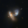 Hai thiên hà va chạm cách Trái Đất 424 triệu năm ánh sáng