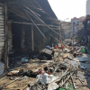 10 kiot chợ ngoại thành Hà Nội cháy rụi