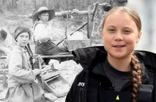 Greta Thunberg bị so với bé gái hơn 100 năm trước