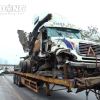Chùm ảnh: Tai nạn trên đại lộ Thăng Long gây tắc nghẽn kinh hoàng