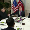 Hình ảnh đầu tiên hai nhà lãnh đạo Mỹ-Triều Tiên ăn tối cùng nhau