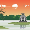 Thời tiết ngày 26/3: Hà Nội mưa rào nhẹ, Sài Gòn nắng nóng 36 độ C