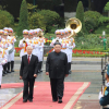 Hình ảnh lễ đón ông Kim Jong-un tại Phủ Chủ tịch