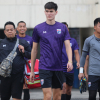 ẢNH: Đồng đội Xuân Trường vui đùa trong buổi tập của U23 Thái Lan