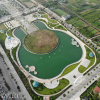 Ảnh: Độc đáo công viên có hồ nước hình cây đàn ở Hà Nội