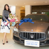 Á hậu Thúy Vân chi hơn 8 tỷ đồng tậu xe sang Maserati