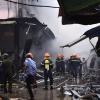 Chợ hơn 1.000 m2 ở Hà Nội bốc cháy dữ dội