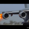 Động cơ máy bay Ngựa thồ Mỹ phụt lửa vì hút phải chim