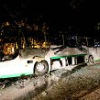 Xe khách cháy rụi sau khi đưa đoàn khách nước ngoài tham quan Nha Trang