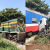 Xe bồn đâm tàu hỏa, lái tàu nhập viện ở Bắc Giang