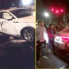 Hai xe máy phóng như bay tông trúng ô tô Audi, 4 người thương vong ở Hà Nội