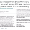 Đe dọa sinh viên không được nói tiếng Trung Quốc, giáo sư Mỹ mất chức