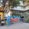 Ảnh: Cách ly khách sạn nơi bệnh nhân Nhật Bản dương tính SARS-CoV-2 thiệt mạng