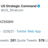 Bộ tư lệnh Mỹ đăng dòng tweet bị nghi là mã hạt nhân