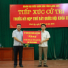 Chủ tịch HĐTV Tập đoàn Dầu khí Việt Nam Trần Sỹ Thanh tiếp xúc cử tri tại Lạng Sơn